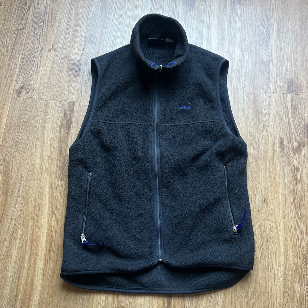 Vintage Patagonia Fleece Vest Black Small